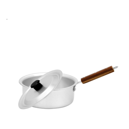 High-quality anodized sauce pan for cooking, non-stick surface, durable and easy-to-clean cookware for home and professional kitchens